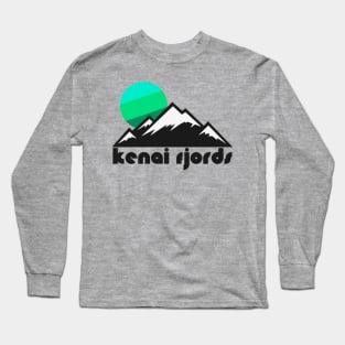 Retro Kenai Fjords ))(( Tourist Souvenir National Park Design Long Sleeve T-Shirt